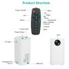WiFi Mini Projector Portable 1080P Projector Phone Projector Home Movie Projector Compatible with IOS Android iPads U Disk