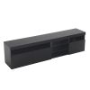 Modern Design TV Stands for TVs up to 80'', LED Light Entertainment Center, Media Console with Multi-Functional Storage, TV cabinet for Living room,Be