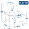 EMON'S Large Power Lift Recliner Chair with Massage and Heat for Elderly, Overstuffed Wide Recliners, Heavy Duty Motion Mechanism with USB and Type C
