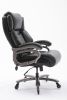 Big and Tall 400lbs Office Chair- Adjustable Lumbar Support Quiet Rubber Wheels Heavy Duty Metal Base, High Back Large Executive Computer Desk Chair,
