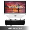 VEVOR Projector Screen Fixed Frame 130inch Diagonal 16:9 Movie Projector Screen 4K HD with Aluminum Frame Projector Screen Wall Mounted for Home Theat