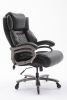 Big and Tall 400lbs Office Chair- Adjustable Lumbar Support Quiet Rubber Wheels Heavy Duty Metal Base, High Back Large Executive Computer Desk Chair,