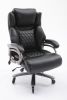 Big and Tall 400lbs Office Chair- Adjustable Lumbar Support Quiet Rubber Wheels Heavy Duty Metal Base, High Back Large Executive Computer Desk Chair,
