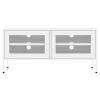 TV Stand White 41.3"x13.8"x19.7" Steel