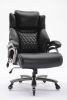 Big and Tall 400lbs Office Chair- Adjustable Lumbar Support Quiet Rubber Wheels Heavy Duty Metal Base, High Back Large Executive Computer Desk Chair,