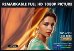 VIZONY FHD 1080P Projector 4K Support, 800ANSI 5G WiFi Bluetooth Projector, Outdoor Projector with Full-Sealed Engine/Electric Focus/4P4D/PPT/Zoom, Ho